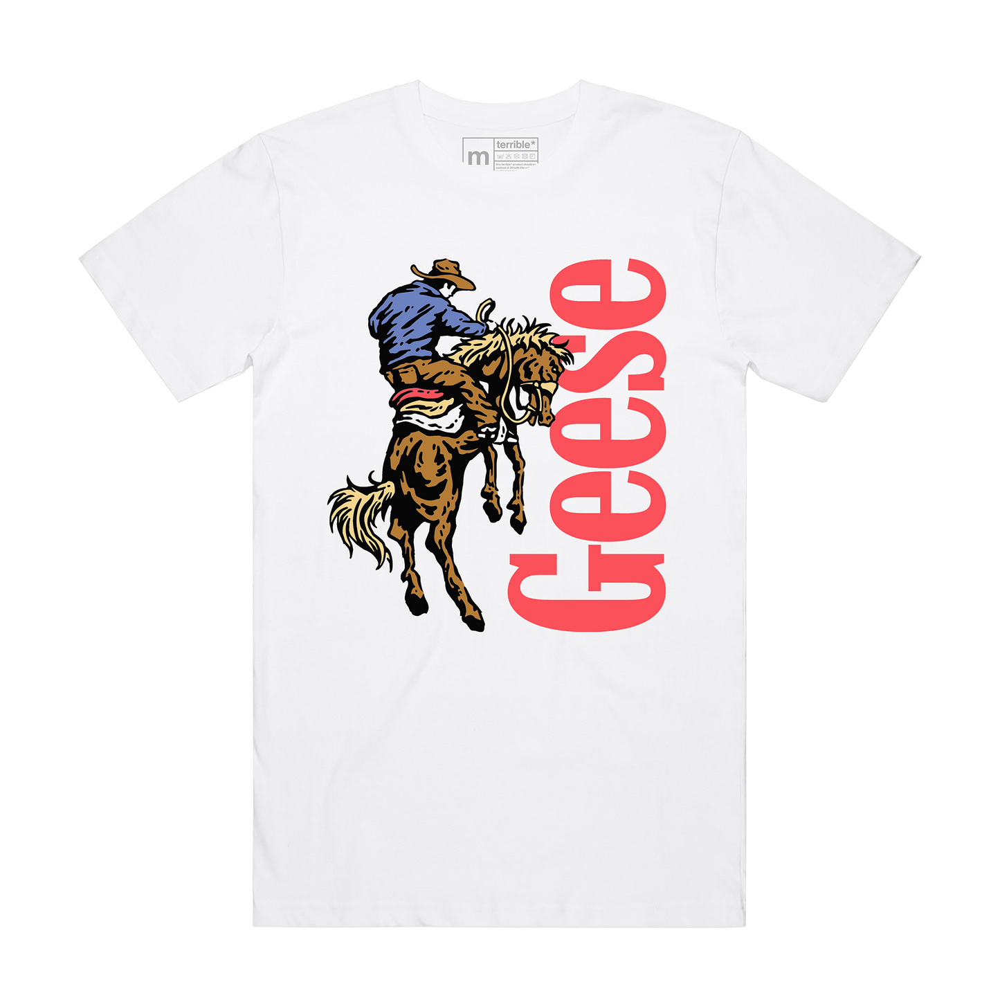Cowboy Tee White UK